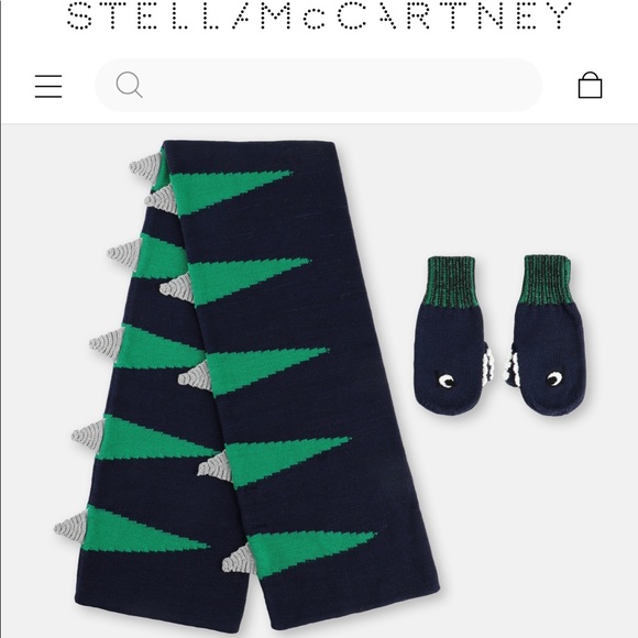 Stella McCartney Other - Stella McCartney Scarf & Gloves Set Dragons